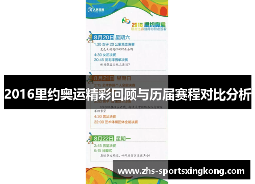 2016里约奥运精彩回顾与历届赛程对比分析 2016里约奥运精彩回顾与历届赛程对比分析